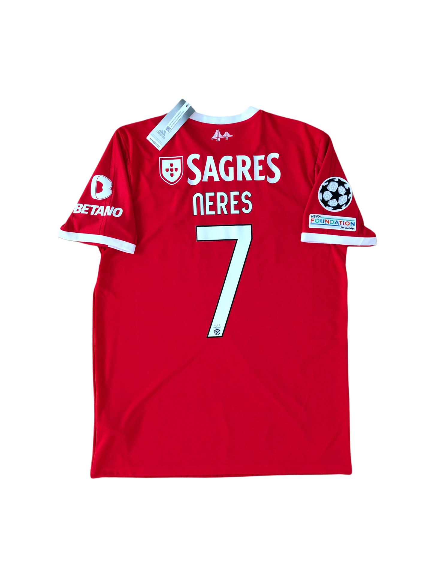 SL Benfica 2021/2022 Home Jersey David Neres New Size L