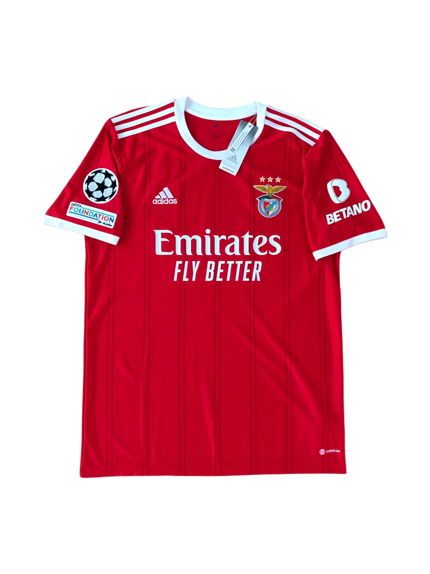 SL Benfica 2021/2022 Home Jersey David Neres New Size L