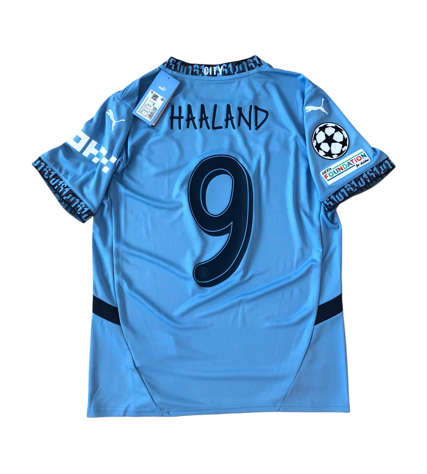 Manchester City 2024/2025 Home Jersey Erling Haaland New Size M