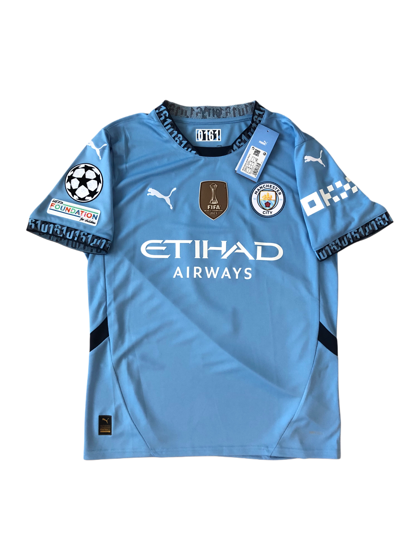 Manchester City 2024/2025 Home Jersey Erling Haaland New Size M