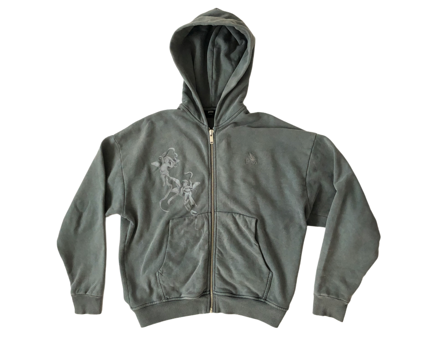 Peso Zip Hoodie Grey Size S