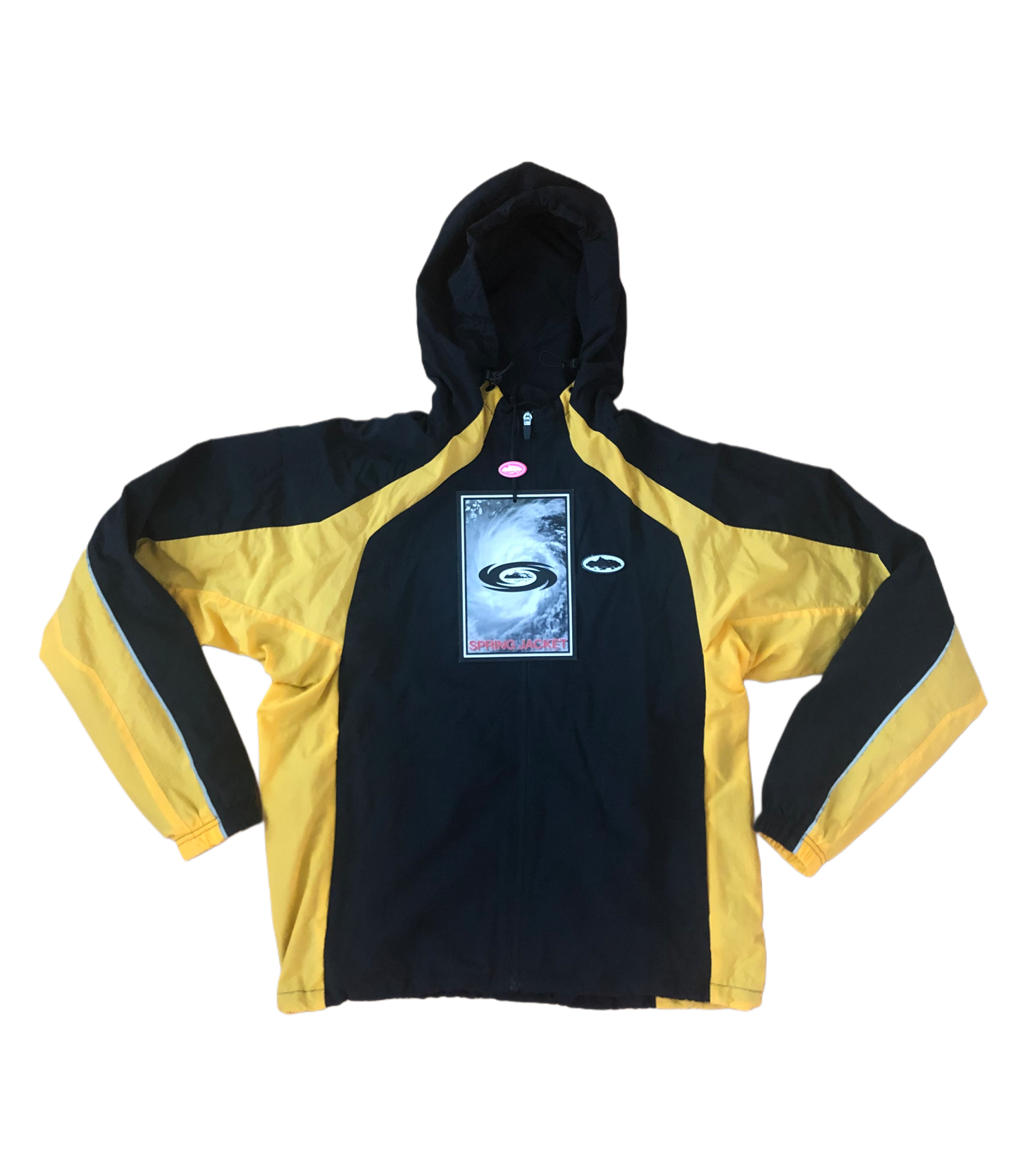 Corteiz Spring Jacket Black/Yellow New Size M