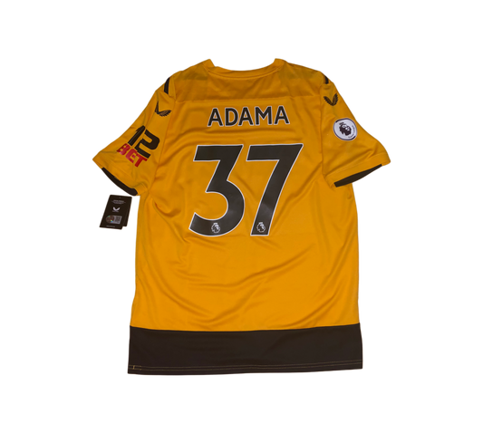Wolverhampton Wanderers 2022/2023 Home Jersey Adama Traoré New Size L