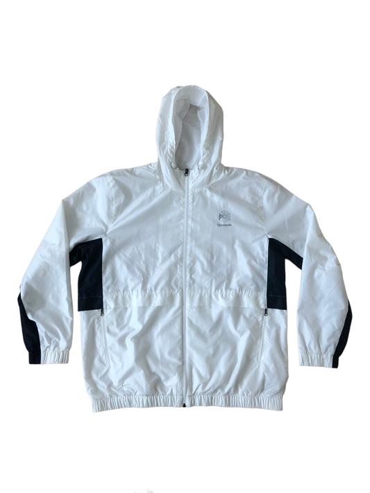 Reebok Vintage Jacket Windbreaker White Size XL